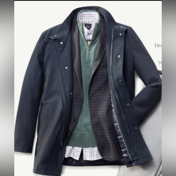 Jos. A. Bank Other - JoS. A. Bank Navy Blue Traveler Tech Zip Up Insulated Jacket 50 NWT